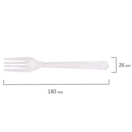 Вилка одноразовая пластиковая 180 мм, прозрачная, КОМПЛЕКТ 50 шт., ЭТАЛОН, WELDAY (ВЭЛДЭЙ), 607839 Вилка одноразовая пластиковая 180 мм, прозрачная, КОМПЛЕКТ 50 шт., ЭТАЛОН, WELDAY (ВЭЛДЭЙ), 607839