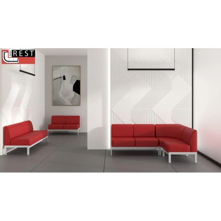 Модуль прямой MV_Комус Мебель Basis 2-мест. (BS2) к/з Or.09 красный Модуль прямой MV_Комус Мебель Basis 2-мест. (BS2) к/з Or.09 красный