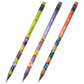 Карандаш чернографитный с принтом кросс-серия МОНСТРИКИ, 1 шт., HB, ластик, ассорти, BRAUBERG, 182110 Карандаш чернографитный с принтом кросс-серия МОНСТРИКИ, 1 шт., HB, ластик, ассорти, BRAUBERG, 182110