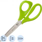 Ножницы Attache Spring 175 мм эргоном.руч.без покрытия,цвет салатовый
