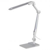 Светильник настольный ЭРА NLED-497-12W-S светодиодный на струбцине, серебро