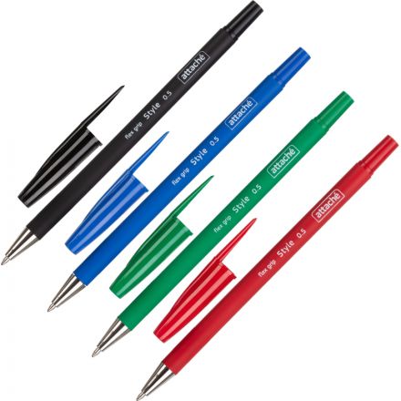 Набор шариковых ручек Attache Style 4 цвета (толщина линии 0.5 мм) Набор шариковых ручек Attache Style 4 цвета (толщина линии 0.5 мм)