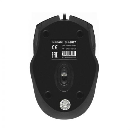 Мышь компьютерная ExeGate SH-9027 черная (EX264100RUS)