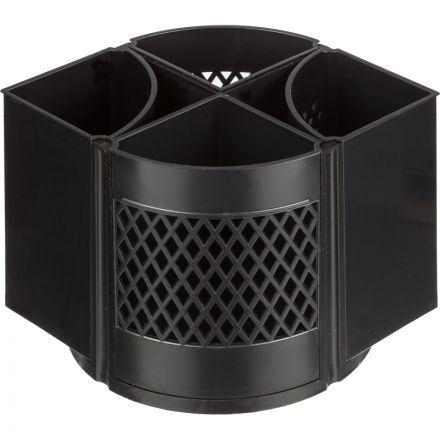 Подставка для канцелярских принадлежностей Attache Квартет вращающаяся черная