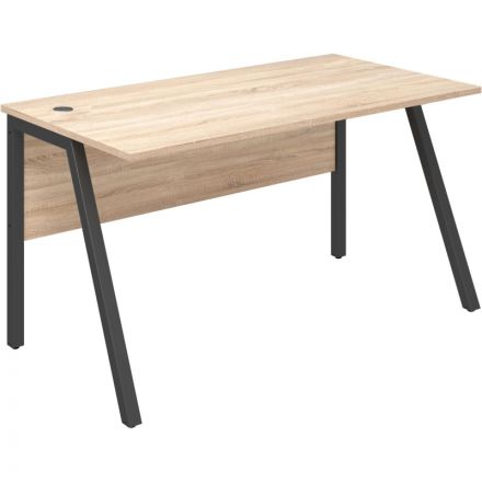 Стол письменный IN Рондо м/к S2379 1380х750х750 дуб альпийский/антрацит