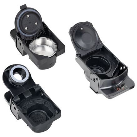 Кофемашина капсульная 3 в 1 для молотого кофе и капсул DOLCE GUSTO и NESPRESSO, SONNEN CM510B, 1450 Вт, 0,6 л, бежевая, 457338