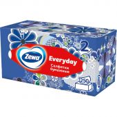 Салфетки косметические ZEWA Everyday 2-сл 250шт/уп 8679