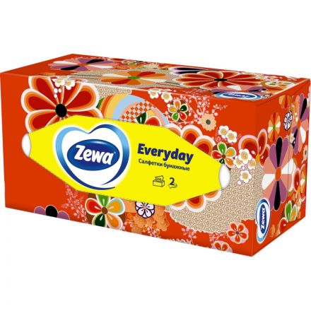 Салфетки косметические ZEWA Everyday 2-сл 250шт/уп 8679
