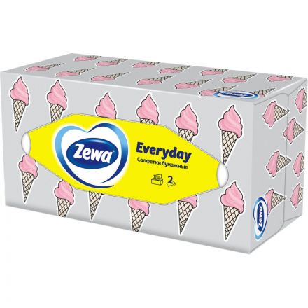 Салфетки косметические ZEWA Everyday 2-сл 250шт/уп 8679