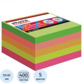 Стикеры Attache Economy с клеев.краем 51x51 мм, 400 лист, 5 неоновых цв Стикеры Attache Economy с клеев.краем 51x51 мм, 400 лист, 5 неоновых цв