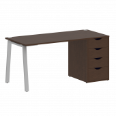 Home Office Стол письменный VR.SP-3-158.4.A Венге/Серый металл 1580*720*750