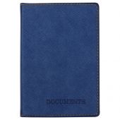 Обложка для автодокументов OfficeSpace "Denim", экокожа, синий