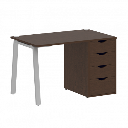 Home Office Стол письменный VR.SP-3-118.4.A Венге/Серый металл 1180*720*750
