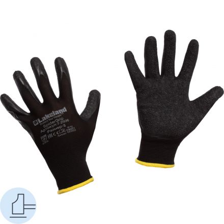 Перчатки защит. от порезов Lakeland SpiderGrip 7-2506 с латекс.покр. р.L