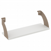 Навесные полки. Кронштейны+ЛДСП полка 600мм MAN-41-6 Белый бриллиант/Мокко металл 600*220*200 Навесные полки. Кронштейны+ЛДСП полка 600мм MAN-41-6 Белый бриллиант/Мокко металл 600*220*200