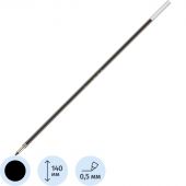 Стержень шариковый Attache черный 140 мм (толщина линии 0.5 мм) Стержень шариковый Attache черный 140 мм (толщина линии 0.5 мм)