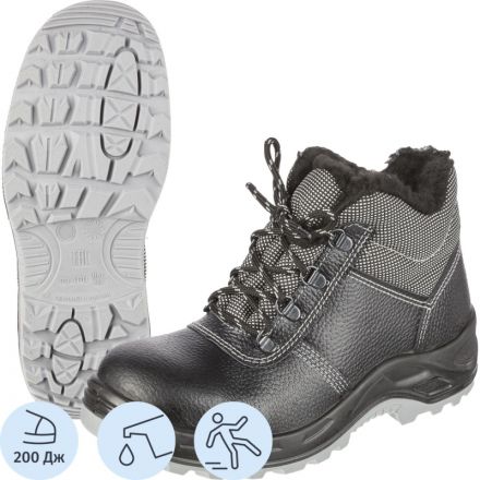 Ботинки Профи NEW ПУ/ТПУ с МП, искус. мех (р.41) (мод. 71К МПИ)