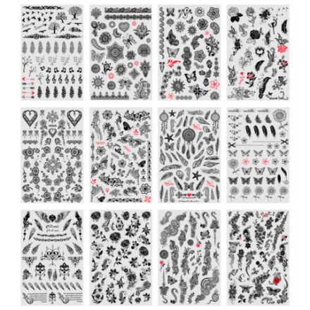 Наклейки-тату переводные "Ассорти", 29х15,5 см, ассорти 12 видов, FUNSTER (ФАНСТЕР), 666106 Наклейки-тату переводные "Ассорти", 29х15,5 см, ассорти 12 видов, FUNSTER (ФАНСТЕР), 666106