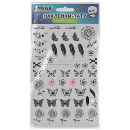 Наклейки-тату переводные "Ассорти", 29х15,5 см, ассорти 12 видов, FUNSTER (ФАНСТЕР), 666106 Наклейки-тату переводные "Ассорти", 29х15,5 см, ассорти 12 видов, FUNSTER (ФАНСТЕР), 666106