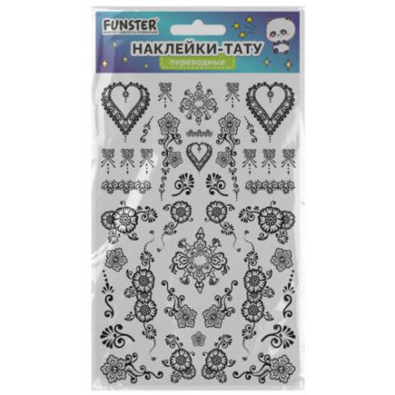 Наклейки-тату переводные "Ассорти", 29х15,5 см, ассорти 12 видов, FUNSTER (ФАНСТЕР), 666106 Наклейки-тату переводные "Ассорти", 29х15,5 см, ассорти 12 видов, FUNSTER (ФАНСТЕР), 666106