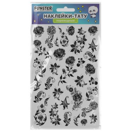 Наклейки-тату переводные "Ассорти", 29х15,5 см, ассорти 12 видов, FUNSTER (ФАНСТЕР), 666106 Наклейки-тату переводные "Ассорти", 29х15,5 см, ассорти 12 видов, FUNSTER (ФАНСТЕР), 666106