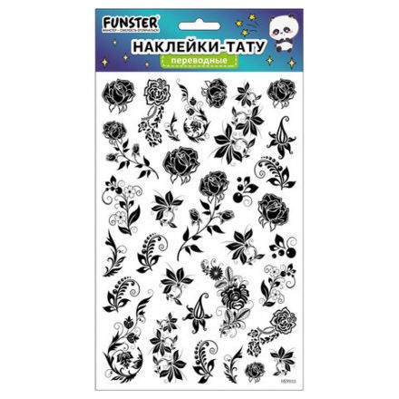 Наклейки-тату переводные "Ассорти", 29х15,5 см, ассорти 12 видов, FUNSTER (ФАНСТЕР), 666106 Наклейки-тату переводные "Ассорти", 29х15,5 см, ассорти 12 видов, FUNSTER (ФАНСТЕР), 666106