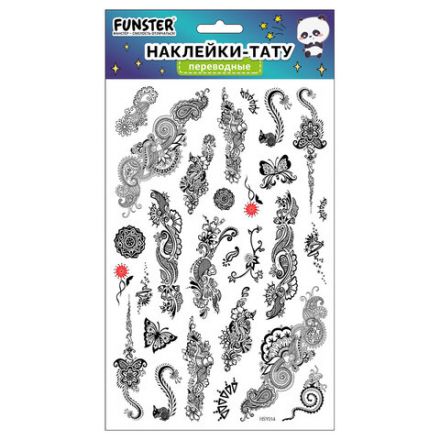 Наклейки-тату переводные "Ассорти", 29х15,5 см, ассорти 12 видов, FUNSTER (ФАНСТЕР), 666106 Наклейки-тату переводные "Ассорти", 29х15,5 см, ассорти 12 видов, FUNSTER (ФАНСТЕР), 666106