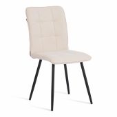 Стул обеденный Bari флок , молочный/черный, 4, 46х55х89 Стул обеденный Bari флок , молочный/черный, 4, 46х55х89