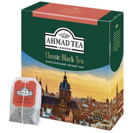 Чай AHMAD "Classic Black Tea", черный, 100 пакетиков по 2 г, 1665-08 Чай AHMAD "Classic Black Tea", черный, 100 пакетиков по 2 г, 1665-08