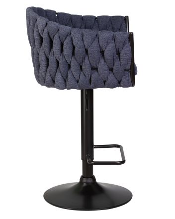 Набор 2 шт Стул барный DOBRIN LEON, синяя ткань (LAR-275-29)