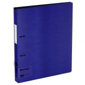 Папка на 2 кольцах Berlingo "Steel&Style", 35мм, 2000мкм, D-кольца, пластик (полифом), синяя Папка на 2 кольцах Berlingo "Steel&Style", 35мм, 2000мкм, D-кольца, пластик (полифом), синяя