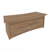 First Стол руководителя криволинейный KSR-4 Дуб табак 2200*980*765 First Стол руководителя криволинейный KSR-4 Дуб табак 2200*980*765