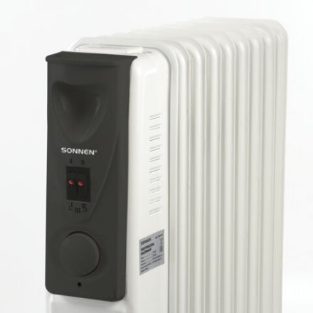 Обогреватель масляный SONNEN DFS-09, 2000 Вт, 9 секций, белый, 453499 Обогреватель масляный SONNEN DFS-09, 2000 Вт, 9 секций, белый, 453499