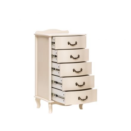 Комод Leset "Джульетта" узкий (5 ящ.), Дуб шампань