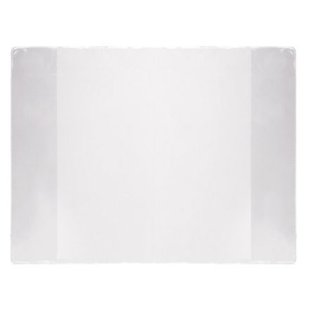 Обложка ПВХ со штрихкодом для учебников Петерсон, Моро, Гейдмана, ПЛОТНАЯ, 120 мкм, 270х415 мм, прозрачная, ПИФАГОР, 224843