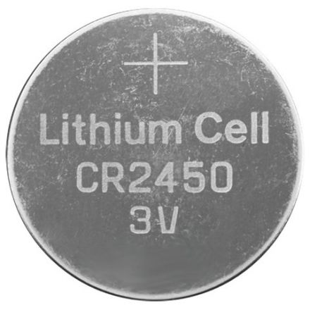 Батарейка литиевая GP Lithium CR2450 "таблетка, дисковая, кнопочная" 1 шт., блистер, CR2450-2C1
