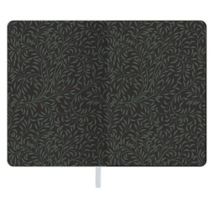 Блокнот А5 (143x210 мм), BRAUBERG VISTA "Bloom", под кожу, твердый, срез фольга, 80 л., 112071