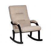 Кресло-качалка Leset Дэми, Венге, V18 бежевый, Ткань Велюр