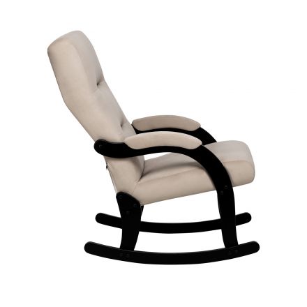 Кресло-качалка Leset Дэми, Венге, V18 бежевый, Ткань Велюр