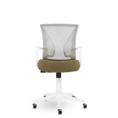 Кресло СН-800 Энжел белый Ср TW-71/Е31-к (серебристый/хаки)