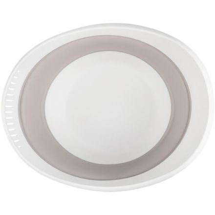 Дуршлаг-Миска 2в1 складная  ZOOM 3,9л (Светло-бежевый)