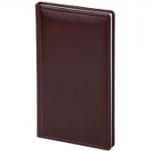 Еженедельник датированный 2026 АТТАСНЕ 64л, 90х160мм,карм.верт,Каньон бордо