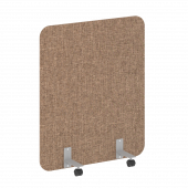 R-line soft Перегородка на металлических опорах, на роликах AP.R-100-120 Romeo 03/Серый металл 1000*18*1200