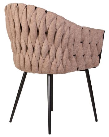 Стул обеденный DOBRIN MATILDA, коричневая ткань (LAR 275-3)