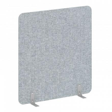 R-line soft Перегородки на металлических опорах на фетровых подпятниках AP.F-140-150 Romeo 13/Серый металл 1400*18*1500