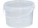 Ведро 2,25л круглое бесцветное с бесцветной крышкой