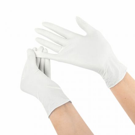 Перчатки латексные смотровые SFM Grip-Surface/ L 254 SC, Германия, 50 пар (100 штук), размер 8-9, L (большой)