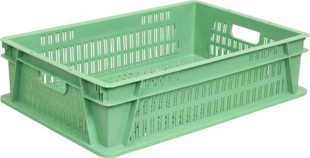 Ящик 600х400х150 с перфорацией  зелёный