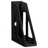 Лоток для бумаг вертикальный СТАММ "Актив", черный, ширина 70мм Лоток для бумаг вертикальный СТАММ "Актив", черный, ширина 70мм