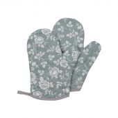 Набор кух. (рукавица стег.18х28см -2шт), рогожка, 160г/м2, Рандеву серый